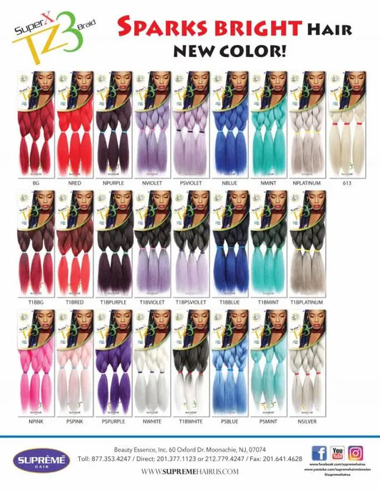 SUPREME HAIR Super X TZ3 Braid 48" 180 grams