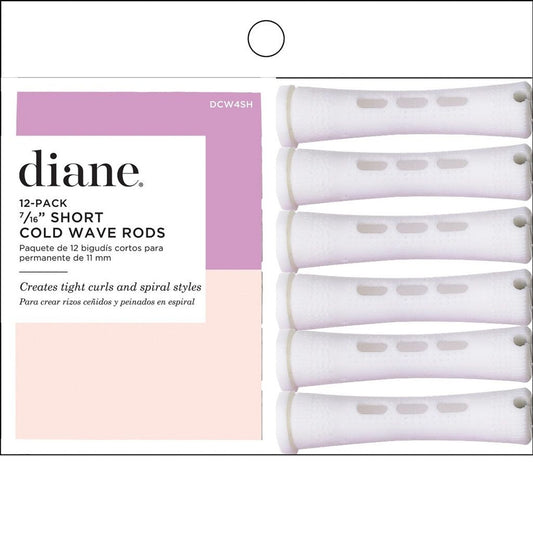 Diane 7/16" Short Cold Wave Rods -12Pack