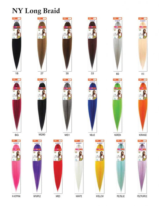SUPREME HAIR LINDA BRAIDINNG COLLECTION NY LONG BRAID