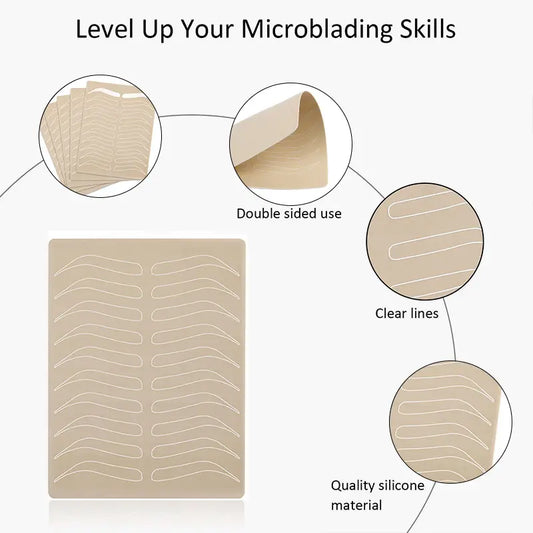 Double-Sided Blank Tattoo / Microblading Practice Skin
