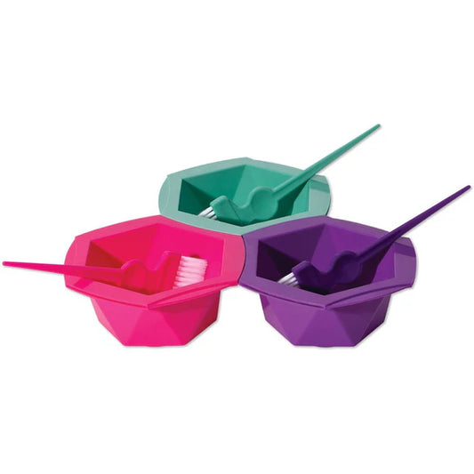 Soft N Style 6c. Bowl and Brush Set